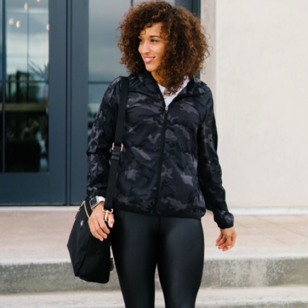 Zyia Forest Camo Zipper Hoodie Jacket